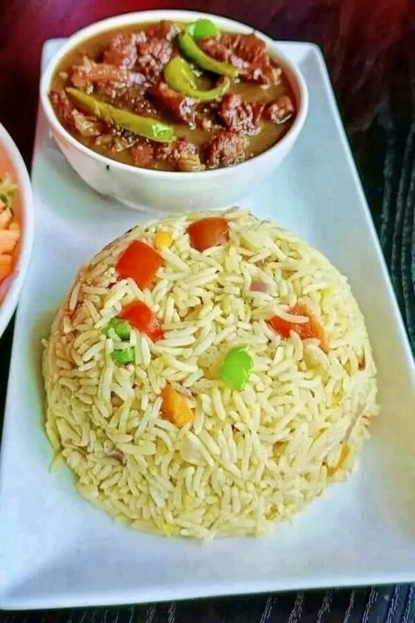 Rice And Vegetable Sauce